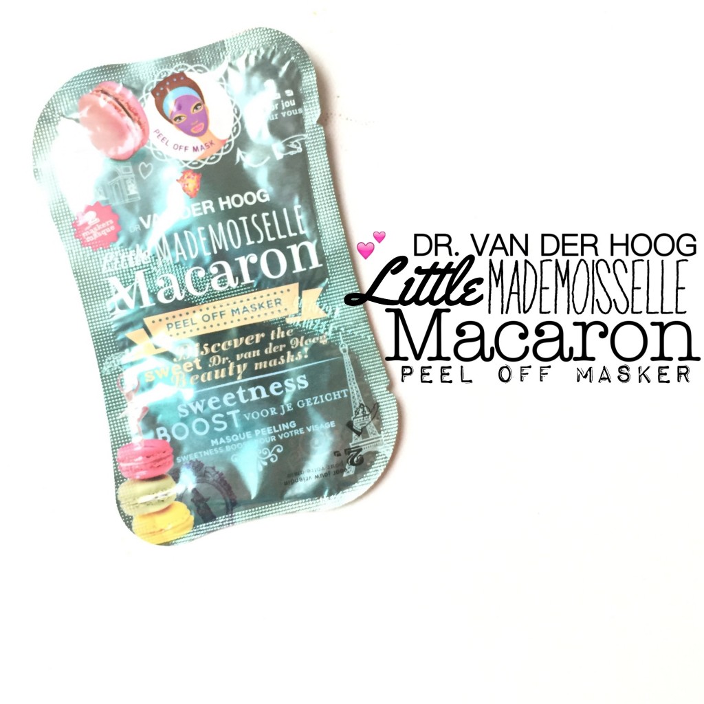 Dr. van der Hoog Little Mademoiselle Macaron peel off masker